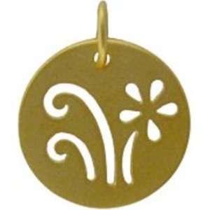  Vermeil Daisy 24K Gold Charm Arts, Crafts & Sewing