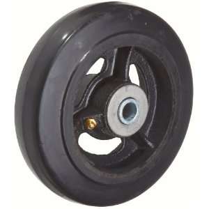 RWM Casters Mold On Rubber on Iron Wheel, Roller Bearing, 370 lbs 