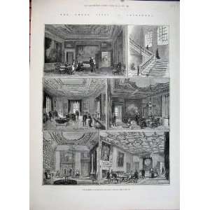  1881 Visit Edinburgh Holyrood Palace Throne Room Stairs 