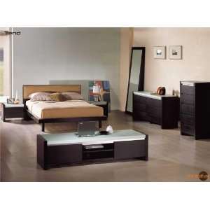  Mobital Modern Oak Wenge Bedroom Set