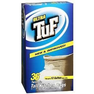  Ultra Tuf Twist Tie Bags Tall Kitchen, 13 gallon, 36 ea 