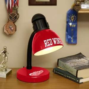 DETROIT RED WINGS Team Logo DESK LAMP (14.5 Tall x 6 Wide) with High 