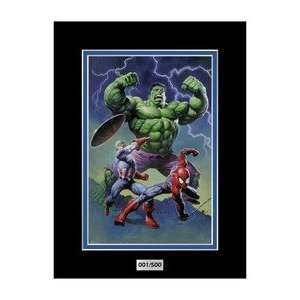 Alex Horley  Heroes I (9x12) Marvel Comics Artwork Disney 