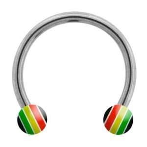   Rainbow Horseshoes   16G 3/8 4mm Length   Sold Individually Jewelry