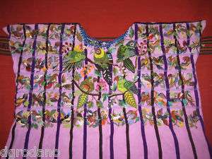 Huipil Blouse Guatemala Huipil Embriodery Birds #203  