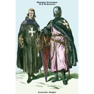  German Costumes Hospitaller Knights   Poster (12x18 