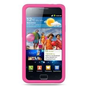  HOT PINK Soft Silicone Skin Cover Case for Samsung Galaxy 