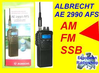 ALBRECHT AE 2990 AFS CB/SSB/FM/AM/ PORTABLE TRANSCEIVER NEW  