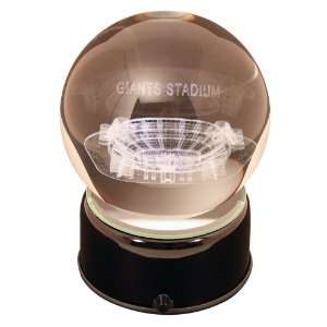  NEW YORK GIANTS Stadium Etched Lit Turning Crystal Ball 