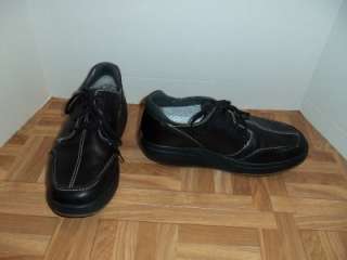 MBT Black Leather Comfort Walking Mens Shoes 10M  