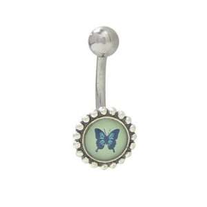   Ring Surgical Steel with Butterfly Logo Design   TUBF218 Jewelry