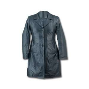  Ladies HL 311 Leather Long Coat Sz XL