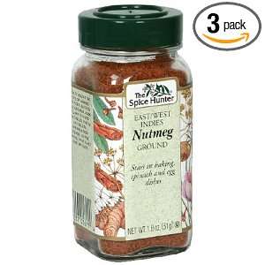 The Spice Hunter Ground Nutmeg, 1.8 Ounce Jar (Pack of 3)  