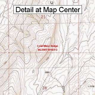  USGS Topographic Quadrangle Map   Coal Mine Ridge, Wyoming 