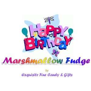 Custom Labeled Gift Happy Birthday Marshmallow Delight Fudge Box 