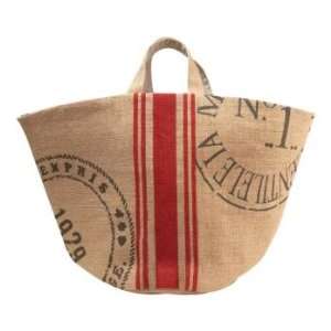  Postage Stamp Designed Burlap Tote Beauty