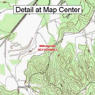  USGS Topographic Quadrangle Map   Milledgeville, Tennessee 