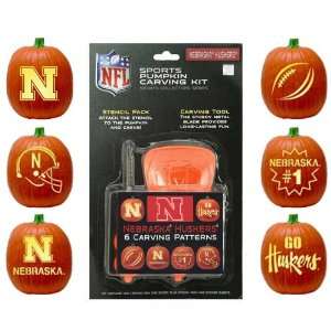  Nebraska Cornhuskers Pumpkin Carving Kit Sports 