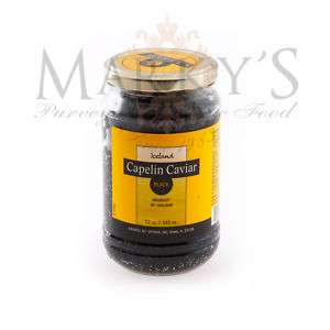 Black Capelin Caviar 12 oz in jar, pasteurized, Iceland  
