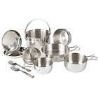 Coleman Marine Galley Stainless Steel Cook Kit NIB Camping Cooking 