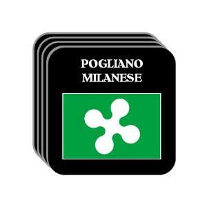   Region, Lombardy   POGLIANO MILANESE Set of 4 Mini Mousepad Coasters