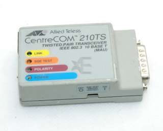 10 pcs CentreCom AT 210TS Ethernet Transceiver AUI/RJ45  