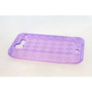  HTC Incredible 2 6350 TPU Hard Skin Case Cover for Purple 