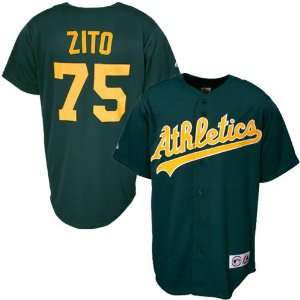  Athletics #75 Barry Zito Green Replica Jersey