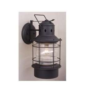 Vaxcel Lighting OW37081TB Textured Black Hyannis Transitional Single 