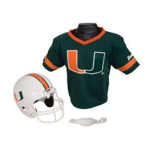  Miami Hurricanes Football Helmet & Jersey Top Set Sports 
