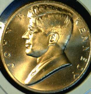 John F Kennedy JFK US MINT INAUGURATED Commemorative Bronze Medal 