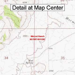  USGS Topographic Quadrangle Map   Metzel Ranch, Montana 