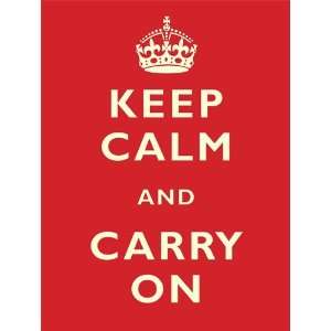  Keep Calm and Carry On Large Steel Metal Sign 30 x 40cms 