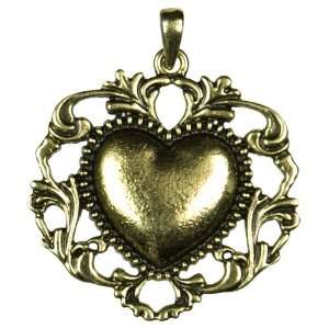 1pc 42mm Metal Heart Pendant Arts, Crafts & Sewing