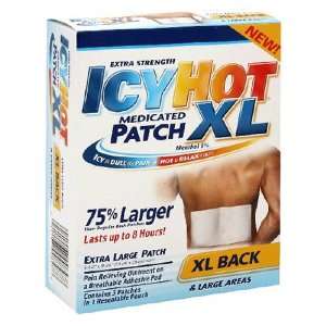 Icy Hot Medicated Patch, Extra Strength, XL, 3 ct. Health 
