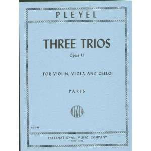  Pleyel, Ignace Joseph   Three Trios Op. 11 B 401  403. For 