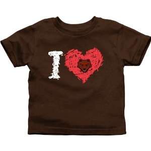  Brown Bears Toddler iHeart T Shirt   Brown Sports 
