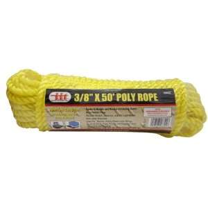  IIT 48892 50 Foot x 3/8 Inch Poly Rope   Yellow 