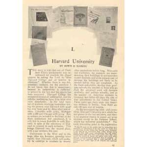  1909 Harvard University Sever Hall Memorial Hall 