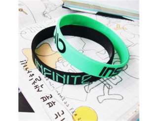 INFINITE inspirit KPOP Support wristband X2 Green & Black NEW  