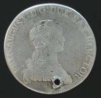 ANTIQUE GERMAN EINE MARCK ONE MARK COIN 1768 x  