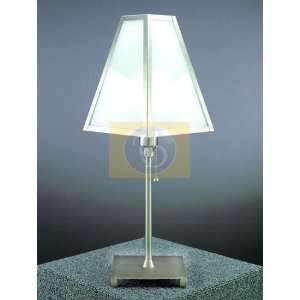  Table Lamp (Satin Steel/Frost) 60W Incandescent A Type 
