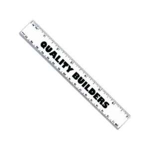  Seven inch molded ruler with both inch and metric scales 