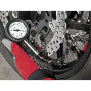    BikeMaster Dial Gauge w/ Hoses 0 60 psi in 1 lb. incr. Automotive