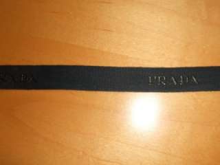 PRADA ribbon 2 yards (72 inches) BLACK  