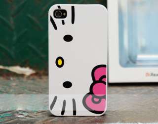 Hello Kitty Hard Case Cover for iPhone 4 4G +1unit Home button sticker