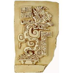  Large Maya Vision Serpent Wall Plaque