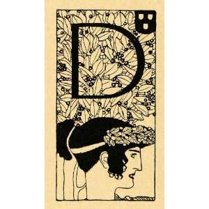  1942 Print Gustav Klimt German Artwork Signet und Initiale 