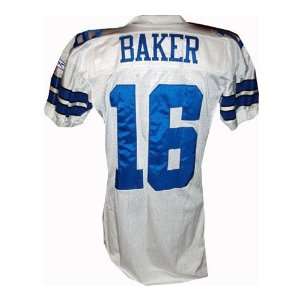 Matt Baker #16 Cowboys Game Issued White Jersey (Size 48) (Tagged 2005 