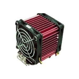 Red CPU Cooler for AMD Athlon 1.5GHz and Intel FC PGA 1.13GHz  